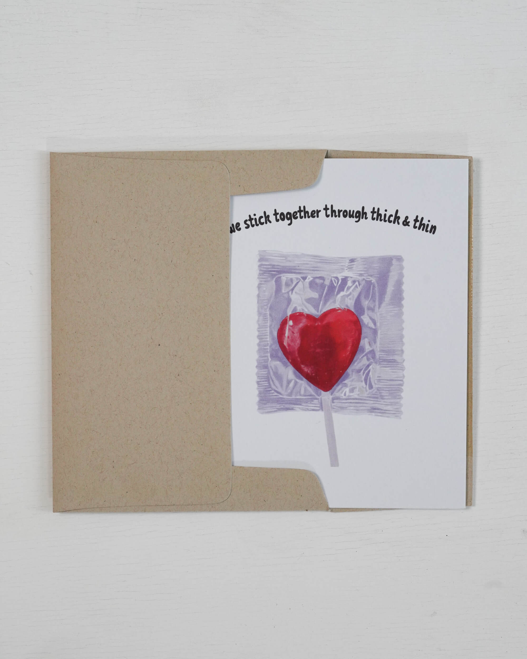 heart lollipop card